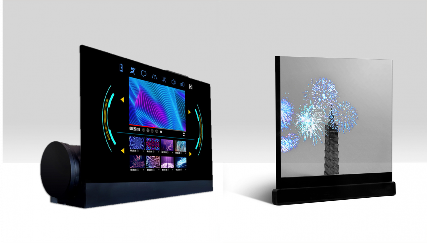 可卷式、折迭性、高透明